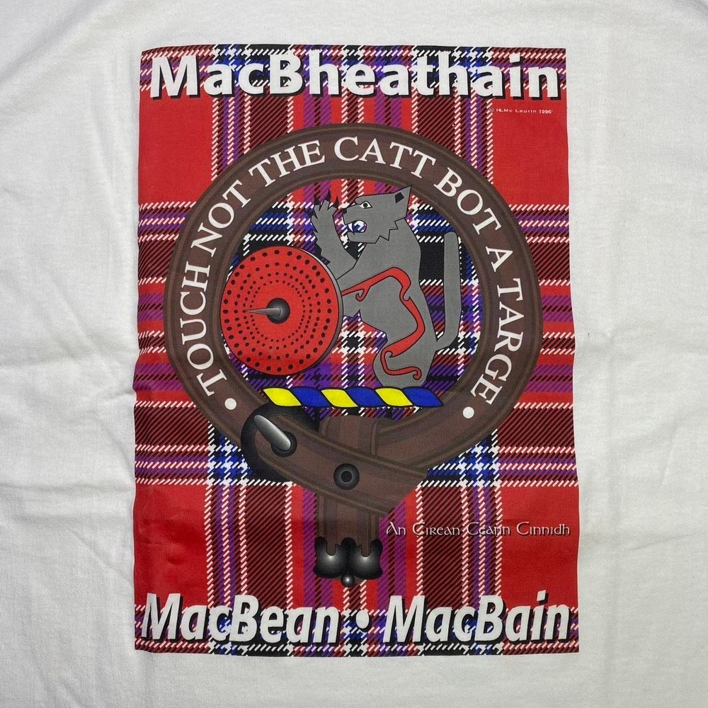 Vintage 90s Clan MacBean Scotland shirt